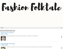 Tablet Screenshot of fashionfolktale.com